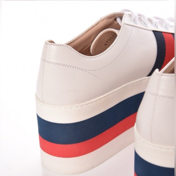 GUCCI Quentin Peggy Platform Sneakers 6.5/ 36.5 - Picture 3 of 14